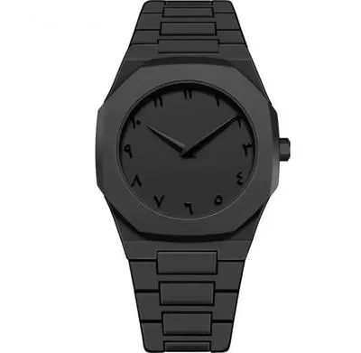 Black Carbon Fiber Arabic Aura Watch for Men thumbnail 4