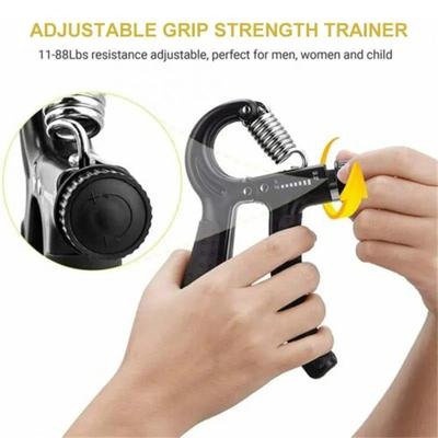 Hand Gripper Adjustable Resistance 10-40kg Non-Slip Black thumbnail 6