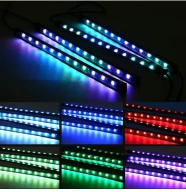 RGB LED Car Lights with Remote Control & App