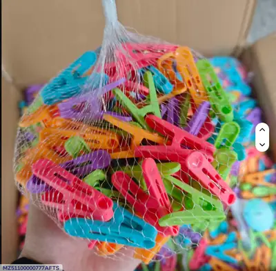 50PCs Cloth Hanging Clips Multicolor