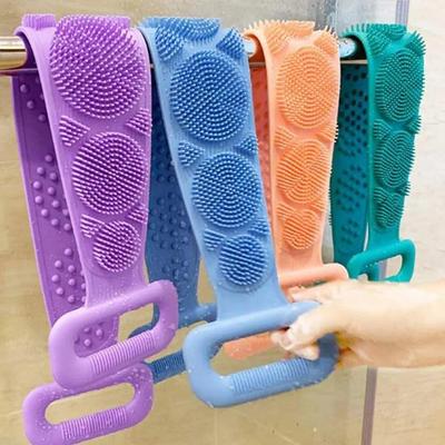 Premium Silicone Body Wash Belt 4 Colors Easy Clean