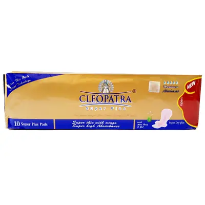 Cleopatra Super Plus Maxi Thick Sanitary Pads Pack of 10