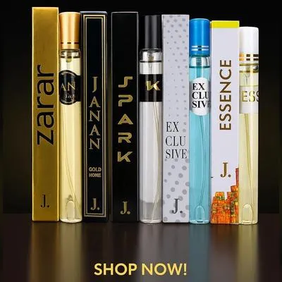 Pocket Perfume Set 5 Pcs Long Lasting Black Citrus Fragrance Unisex