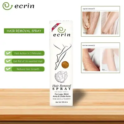 Ecrin Hair Removal Spray for Men Women Smooth No Bad Smell