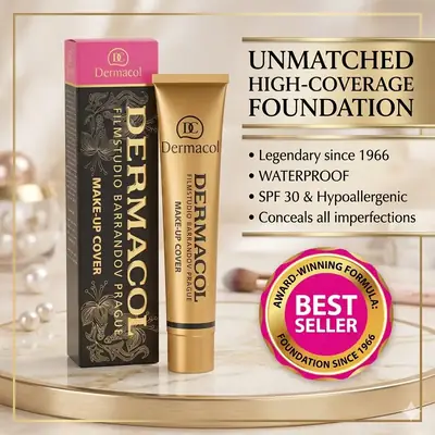 Dermacol Make-Up Cover Foundation – Full Coverage Waterproof SPF 30 thumbnail 3