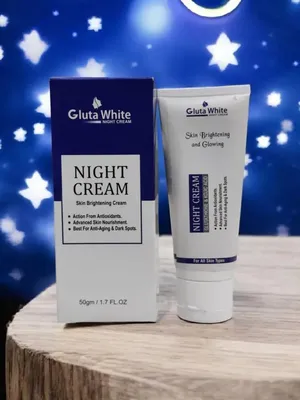 Gluta White Night Cream 50gm All Skin Types Whitening Brightening thumbnail 2