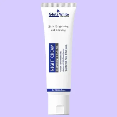 Gluta White Night Cream 50gm All Skin Types Whitening Brightening thumbnail 3