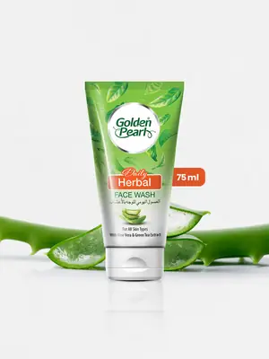 Golden Pearl Herbal Face Wash 75ml for Sensitive Skin thumbnail 2