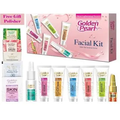 Golden Pearl Facial Kit 7-Piece Whitening for Pakistani Skin