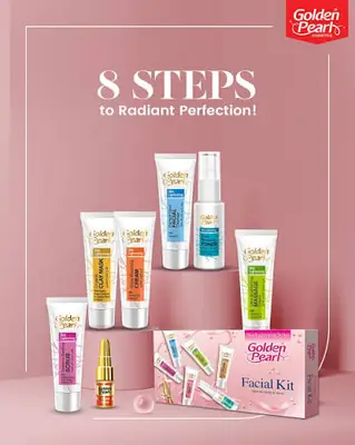 Golden Pearl Facial Kit 7-Piece Whitening for Pakistani Skin thumbnail 4