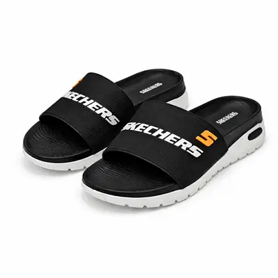 Men's Rubber Fancy Slide Slippers  Comfort Slide |SKCHR-BLACK|