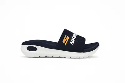 Men's Rubber Fancy Slide Slippers  Comfort Slide |SKCHR-BLACK| thumbnail 3