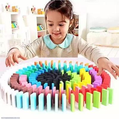 Wooden Dominos Set for Kids Color Matching & Learning thumbnail 4