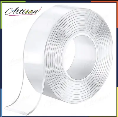 3 Meter Transparent Nano Double Sided Tape Bubble Stick 