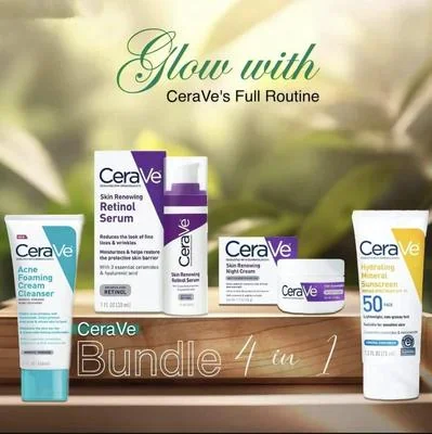 CeraVe 4 in 1 Skincare Bundle for Acne Prone Skin