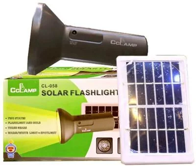 Solar Flashlight CL-058 Rechargeable Outdoor Camping Lantern