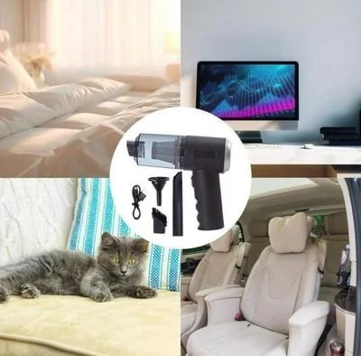 Portable Rechargeable Vacuum Cleaner Black