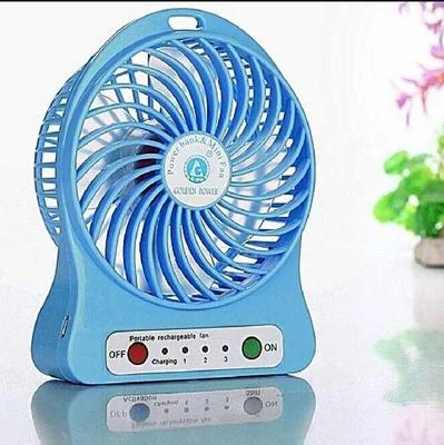 Portable Rechargeable Mini Fan Blue Fast Charging