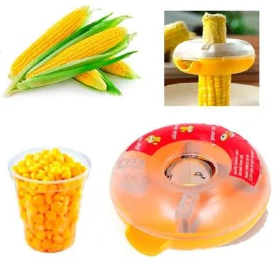 Orange Corn Kerneler Tool One Step Cutter BPA Free