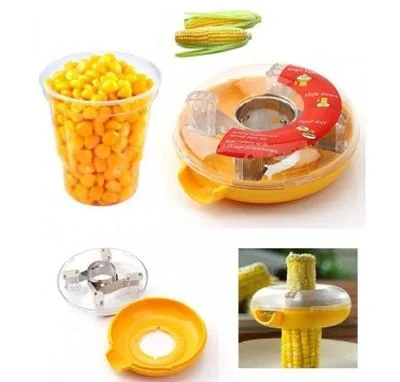 Orange Corn Kerneler Tool One Step Cutter BPA Free thumbnail 3