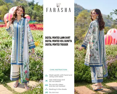 3 Pcs Women's Unstitched Digital Print Suit