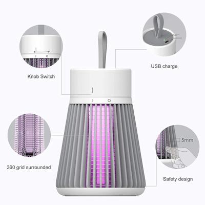 USB Electric Mosquito Killer Lamp White Portable thumbnail 2