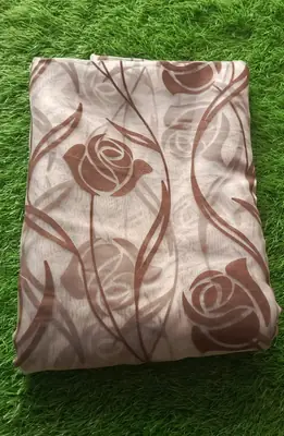 1 Pc Women's Unstitched 3-D Block Printed Shirt thumbnail 2