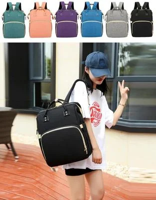 Multi Purpose Baby Bag Nylon Portable Black