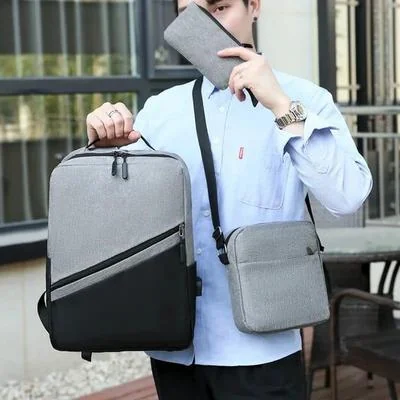 3 In 1 Laptop Bag With USB Port Backpack thumbnail 2