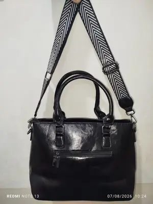 Girl's PU Leather Plain Shoulder Bag thumbnail 3