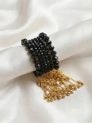 6 Pcs Modern Design Silver Plated Crystal Chain Bracelet thumbnail 3