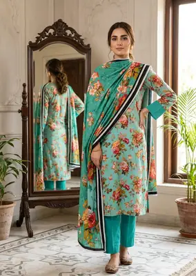 Stylish Lawn 3 Pcs Women's Unstitched Digital Print Suit