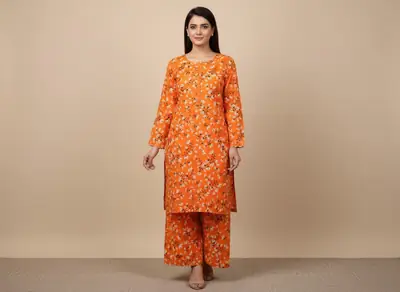 2 Pcs Women's Unstitched Printed Suit thumbnail 3