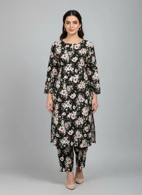 2 Pcs Women's Unstitched Printed Suit thumbnail 4