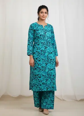 2 Pcs Women's Unstitched Printed Suit