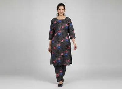 2 Pcs Women's Unstitched Printed Suit thumbnail 3