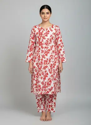 2 Pcs Women's Unstitched Printed Suit thumbnail 3