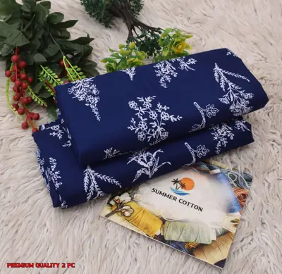 2 Pcs Women's Unstitched Printed Suit thumbnail 2