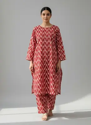 2 Pcs Women's Unstitched Printed Suit thumbnail 3