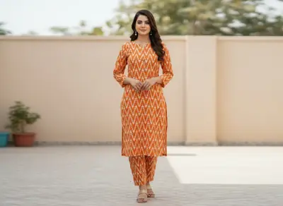 2 Pcs Women's Unstitched Printed Suit