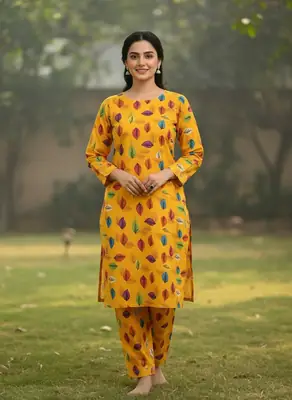 2 Pcs Women's Unstitched Printed Suit thumbnail 3