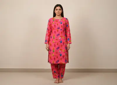 2 Pcs Women's Unstitched Printed Suit thumbnail 3