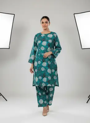 2 Pcs Women's Unstitched Printed Suit thumbnail 3