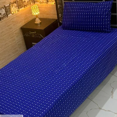 4 Pcs Cotton Printed Single Bedsheet thumbnail 1