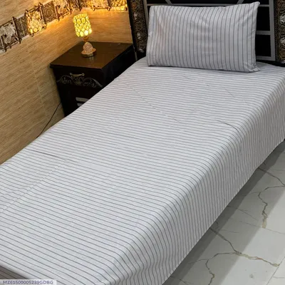 4 Pcs Cotton Printed Single Bedsheet