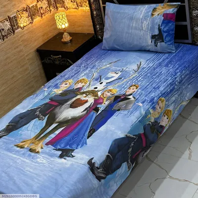 4 Pcs Cotton Printed Single Bedsheet thumbnail 1