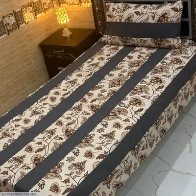 2 Pcs Cotton Patchwork Single Bedsheet thumbnail 1