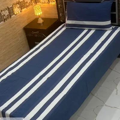 2 Pcs Cotton Patchwork Single Bedsheet thumbnail 1