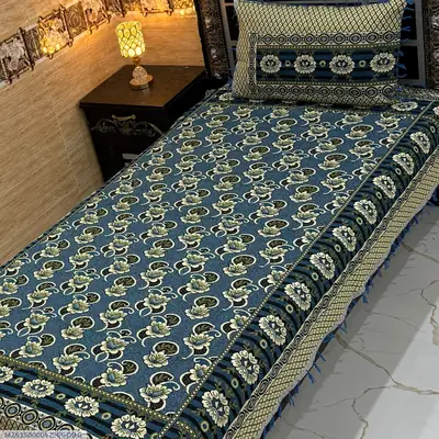 2 Pcs Multani Gultex Printed Single Bedsheet