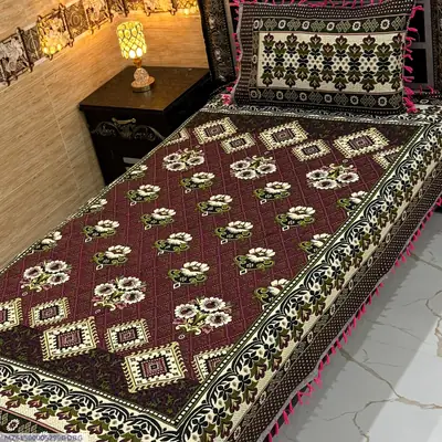 2 Pcs Multani Gultex Printed Single Bedsheet